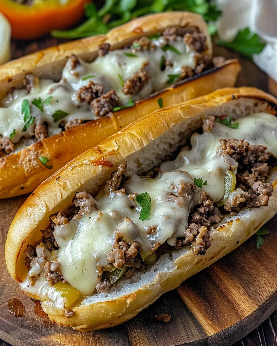Ground Beef Philly Cheesesteaks: Juicy Twist with Turkey Bacon