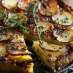 Crispy Balsamic Potato Torte with Fresh Thyme