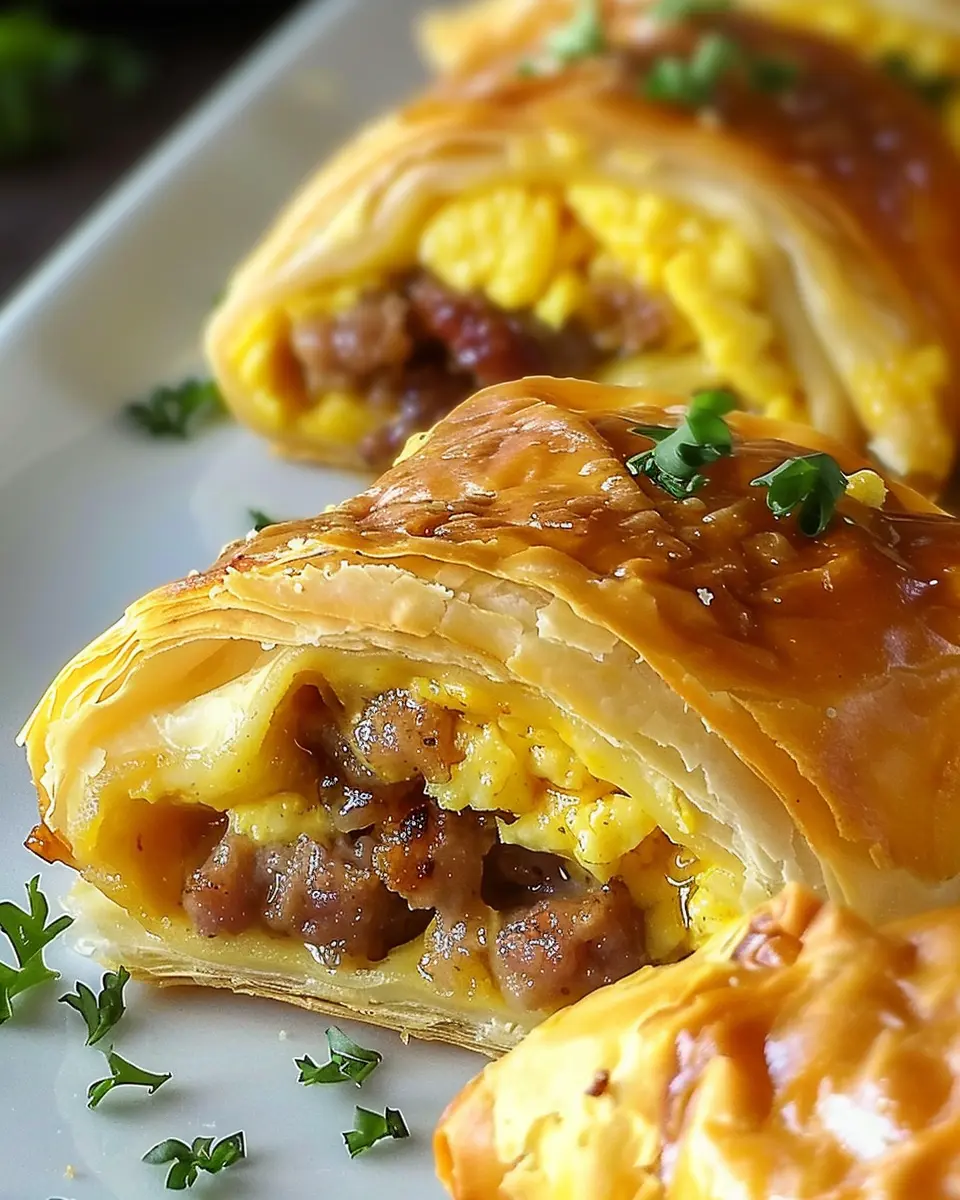Sausage, Egg and Cheese Breakfast Roll-Ups: Easy and Delicious Treats