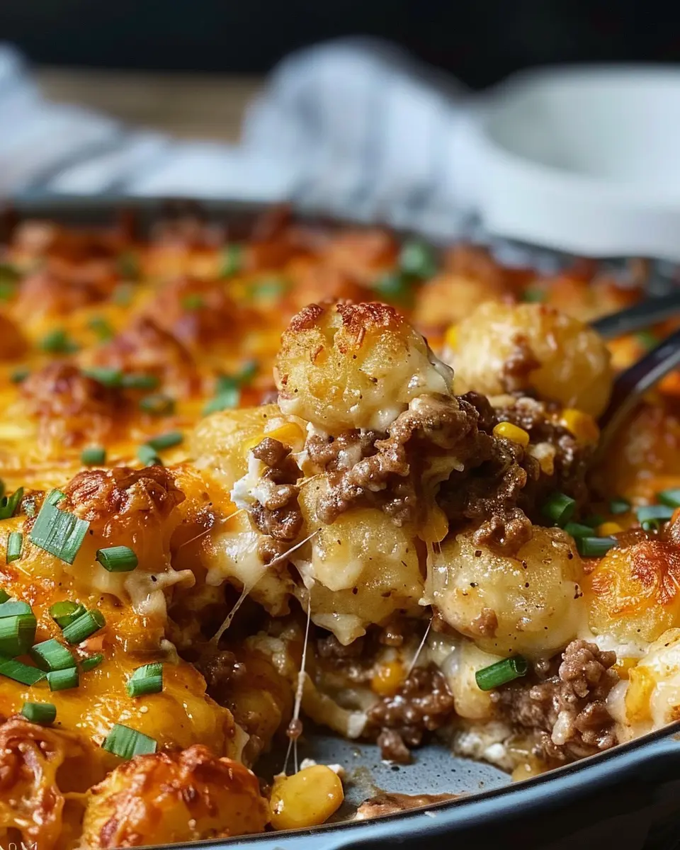 Cowboy Beef Tater Tot Casserole: Easy Comfort Food Delight