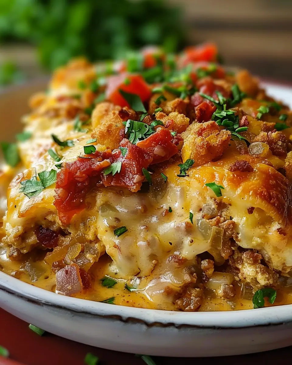 Cowboy Casserole: Easy Comfort Food with Turkey Bacon and Chicken Ham