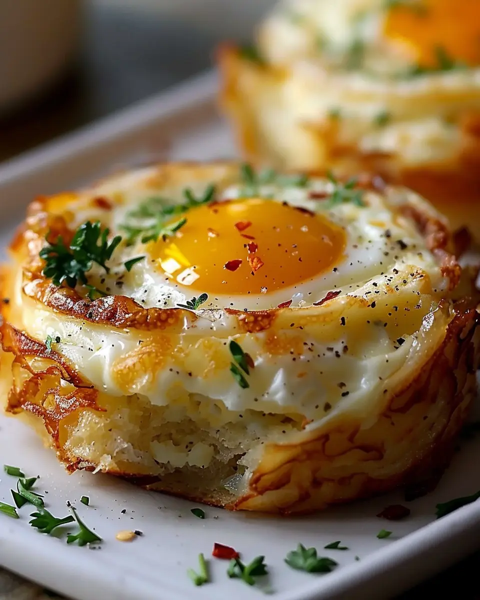 Baked Eggs Napoleon: Deliciously Indulgent with Turkey Bacon & Chicken Ham