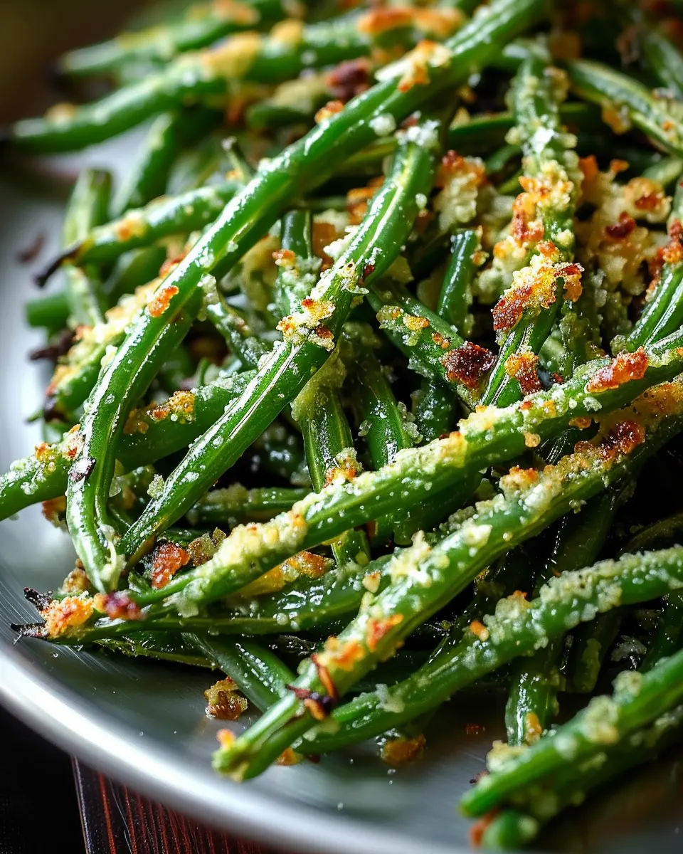 Crispy Garlic Parmesan Roasted Green Beans: The Best Side Dish