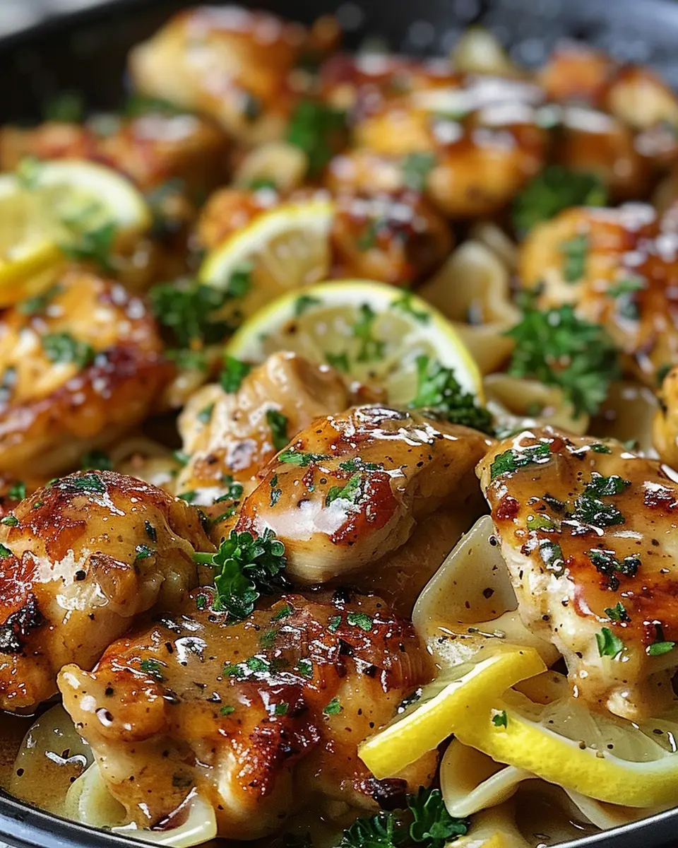 Cowboy Butter Lemon Bowtie Chicken: A Juicy Twist for Dinner