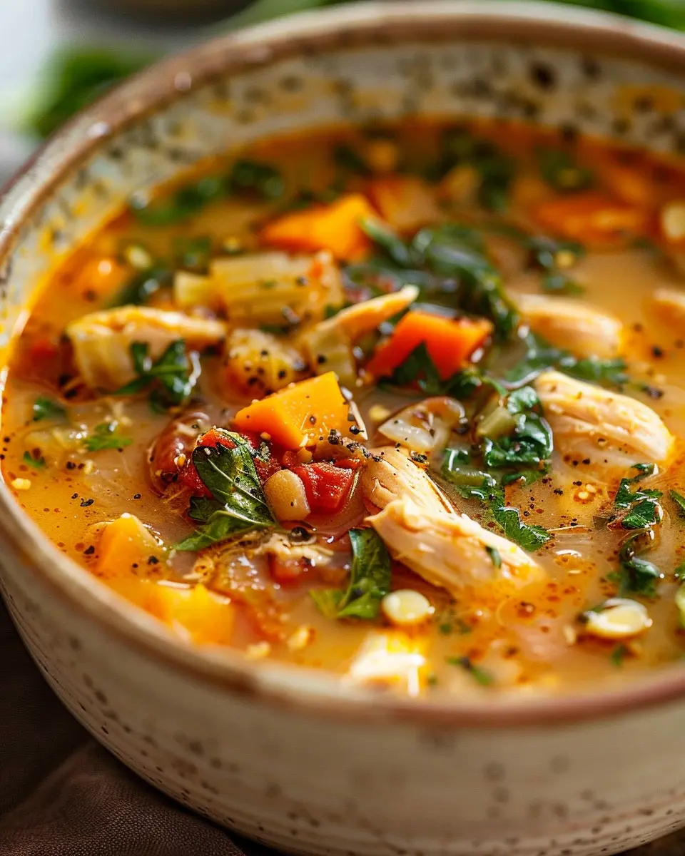 Tuscan Chicken Soup with Turkey Bacon: A Cozy Comfort Recipe