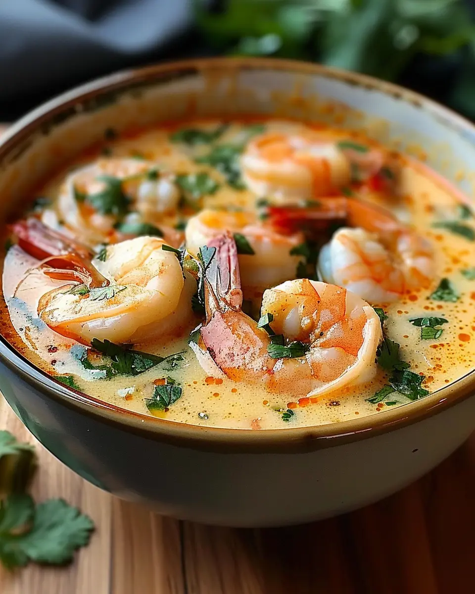 Thai Coconut Shrimp Soup: Easy Comfort in Every Spoonful