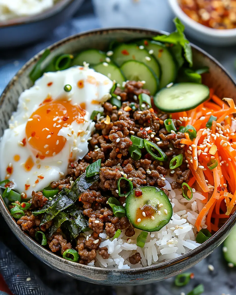 Quick & Easy Korean Ground Beef Bowl: A Flavorful Home-Cooked Delight