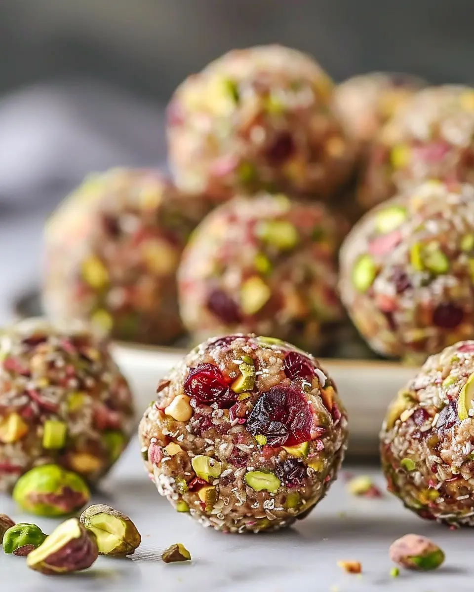 Cranberry Pistachio Protein Bites: Easy & Delicious Energy Boost