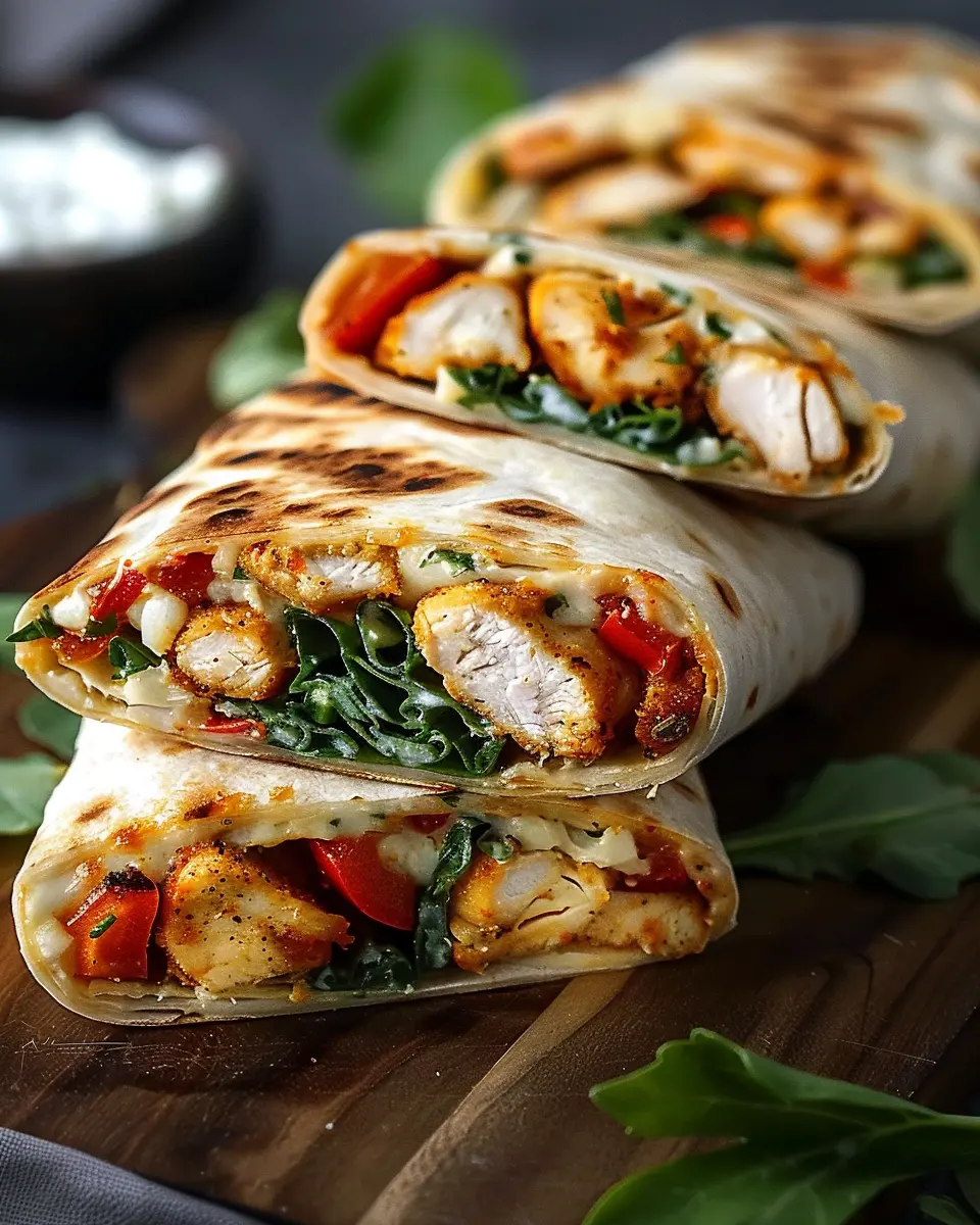 Crispy Air Fryer Chicken & Mozzarella Wraps: Easy Family Favorite