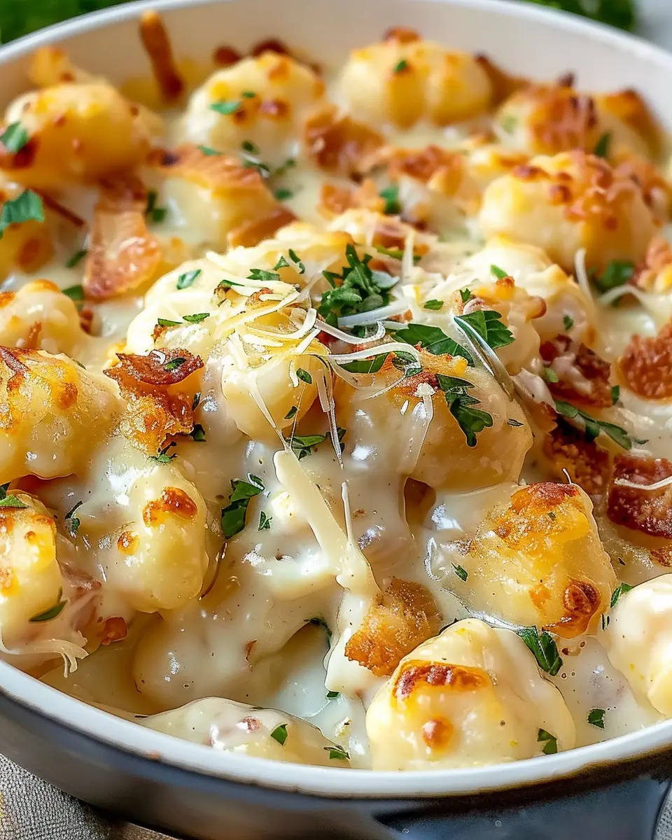 Creamy Crack Chicken Gnocchi with Turkey Bacon: Easy Comfort Food