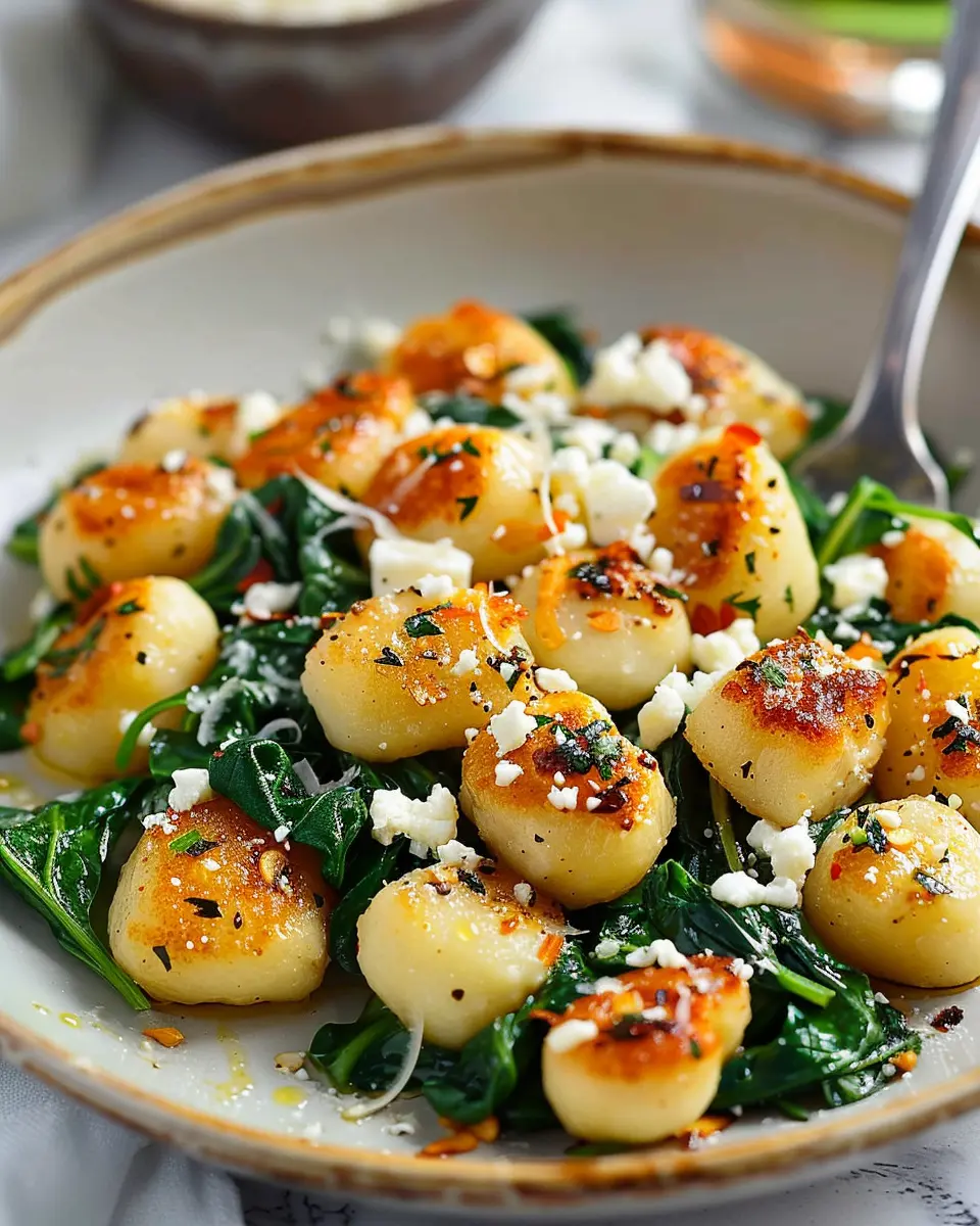 Crispy Gnocchi Spinach Feta: A Delightful Twist on Comfort Food