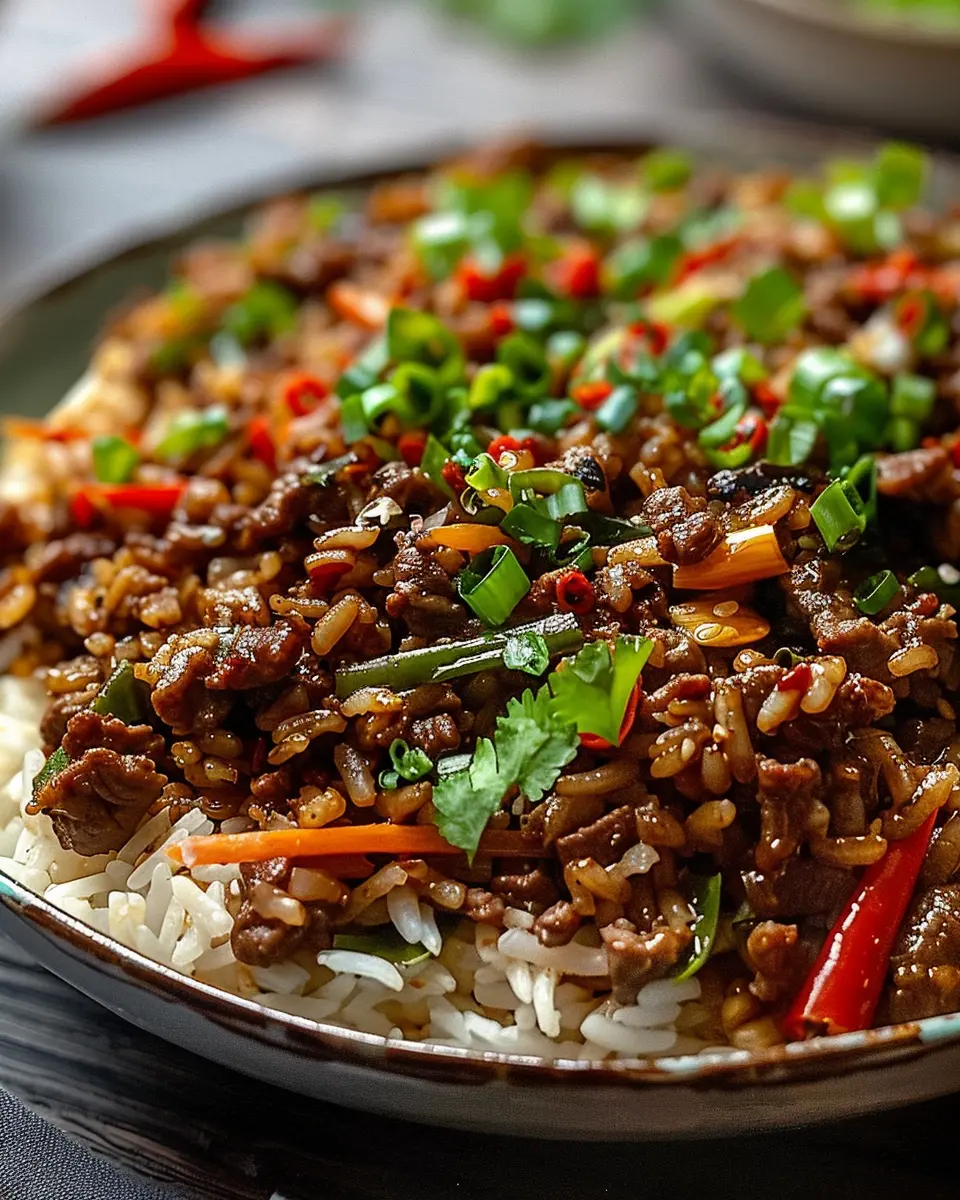 Crispy Chilli Beef Rice: A Quick and Flavorful Dinner Delight
