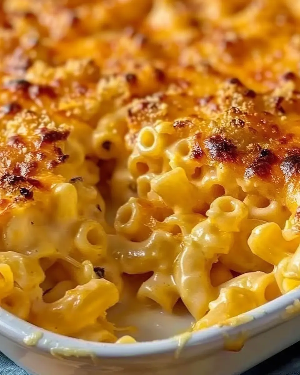 Southern Baked Mac and Cheese with Turkey Bacon: Comfort Food Bliss