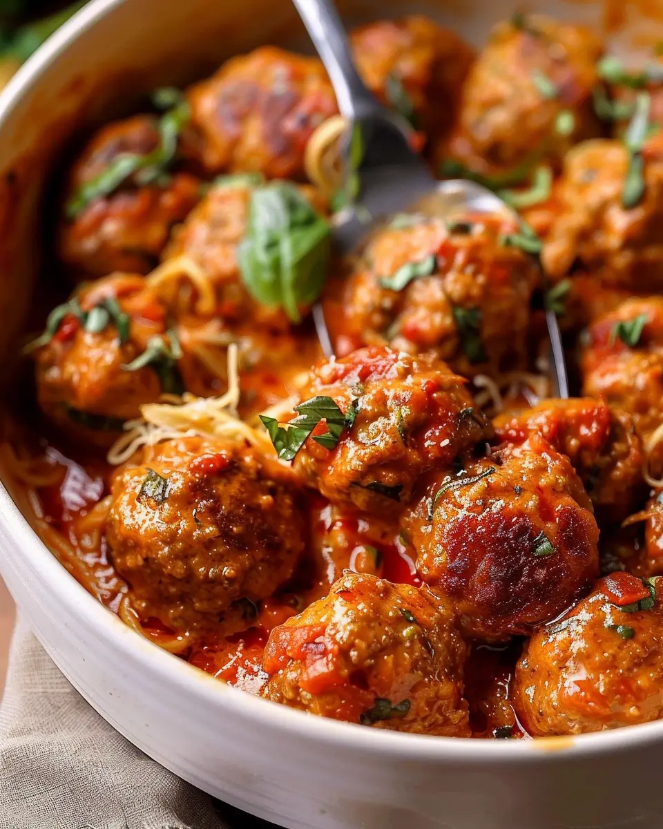 Marry Me Chicken Meatballs with Turkey Bacon: A Juicy Delight