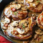 Bacon Mushroom Pork Chops