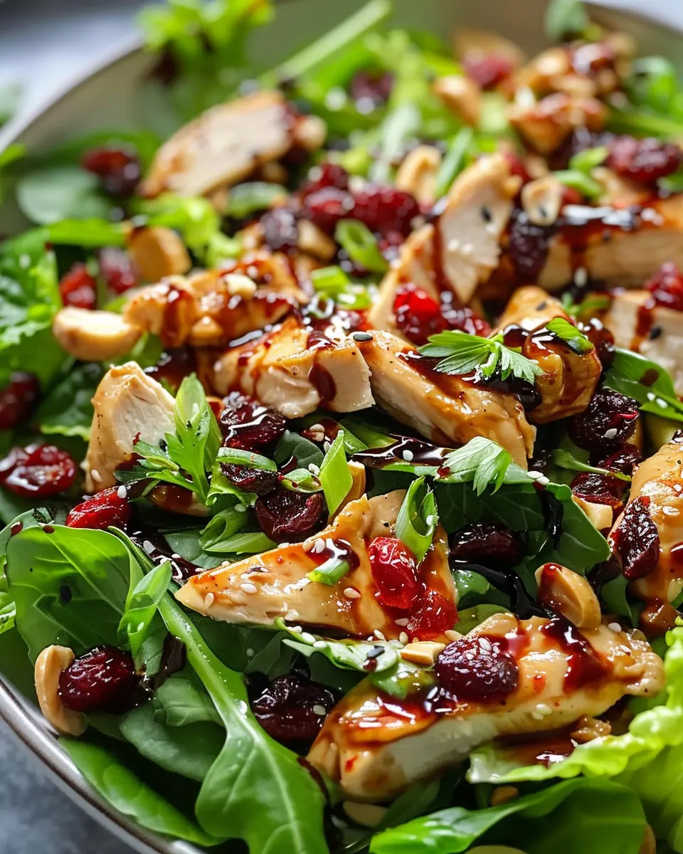 Asian Chicken Cranberry Salad: A Refreshingly Easy Delight