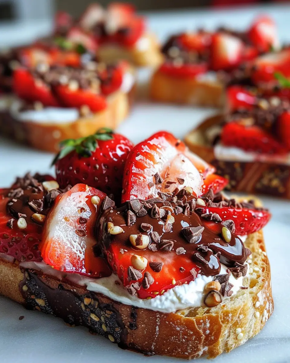 Chocolate Strawberry Bruschetta: Irresistible Treat in 15 Min