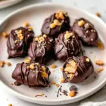 Chocolate Covered Dates Stuffed with Peanut Butter