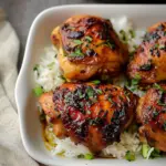 Roasted Miso Chicken Thighs