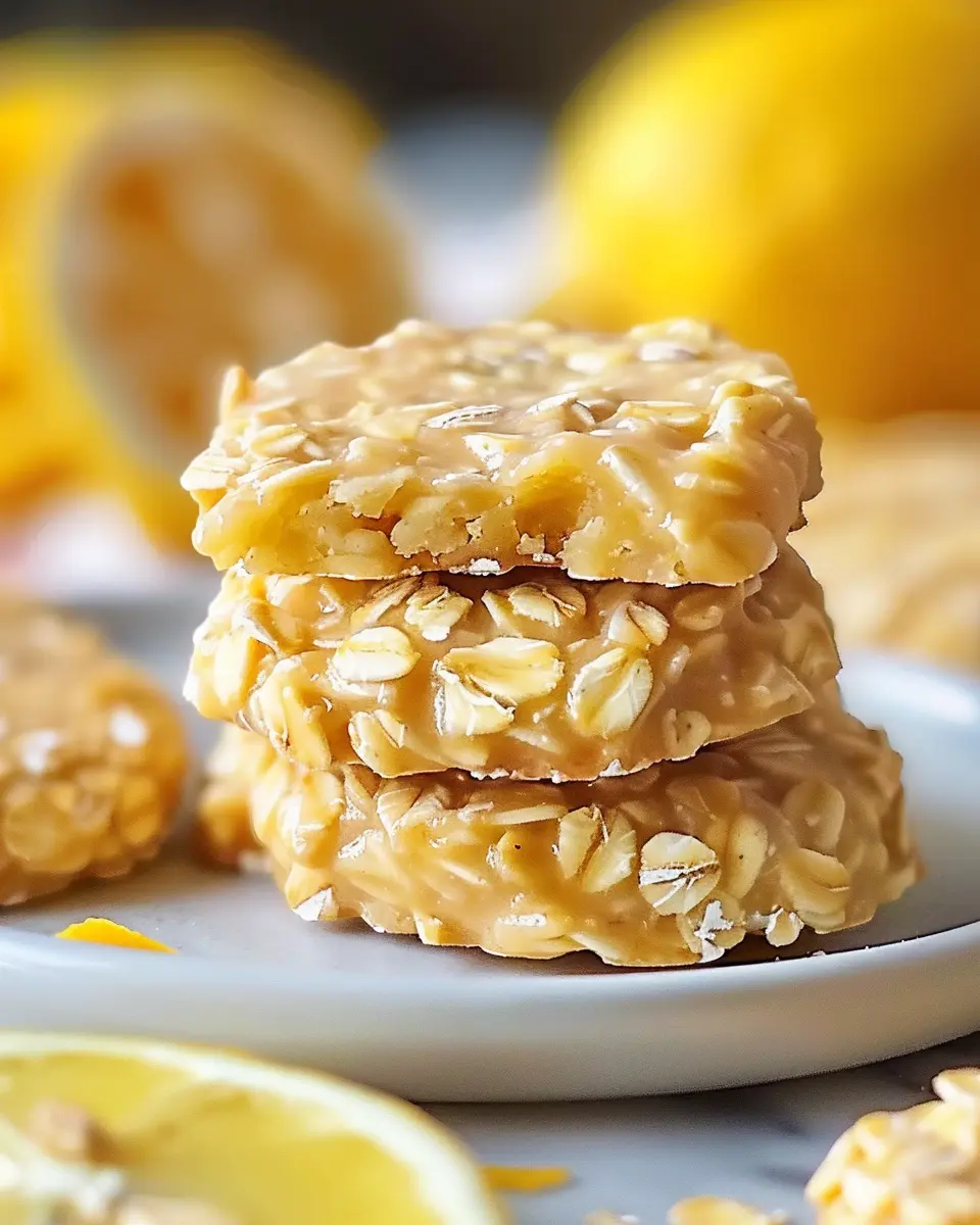 Lemon Oatmeal No-Bake Cookies: Easy Treats for Every Craving