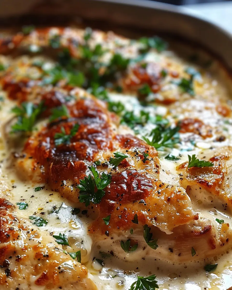 Amazing Easy Cream Cheese Chicken Bake with Turkey Bacon Twist